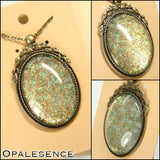 Oval Antique Bronze Necklace